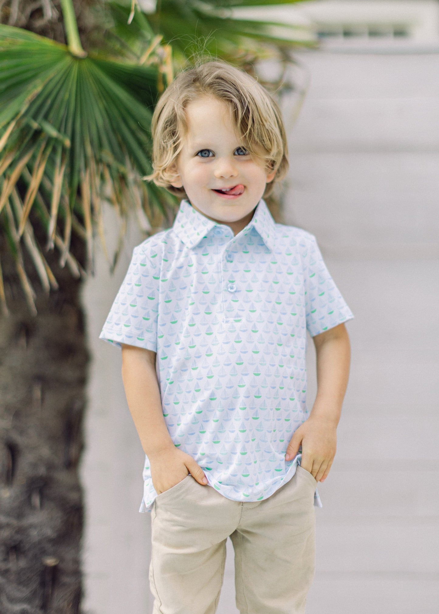 Sailboat Boys' Polo