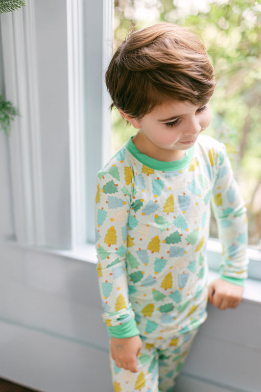 Green Christmas Tree Premium PJ Set