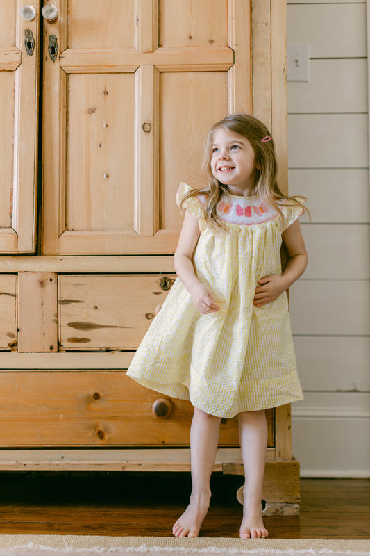 Yellow Butterfly Dress