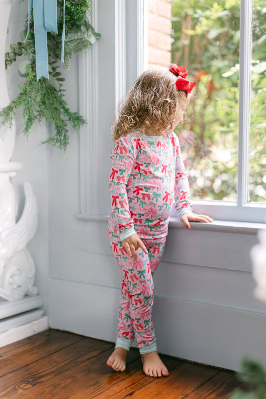 Festive Bows Premium PJ Set