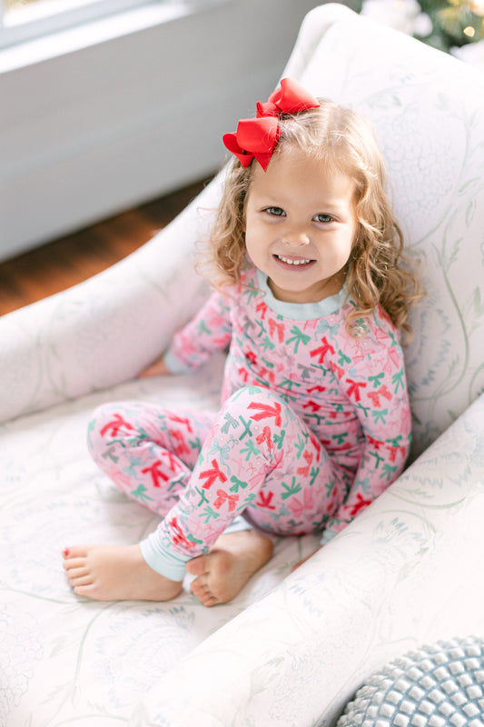 Festive Bows Premium PJ Set