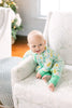 Green Christmas Tree Premium Zipper Romper