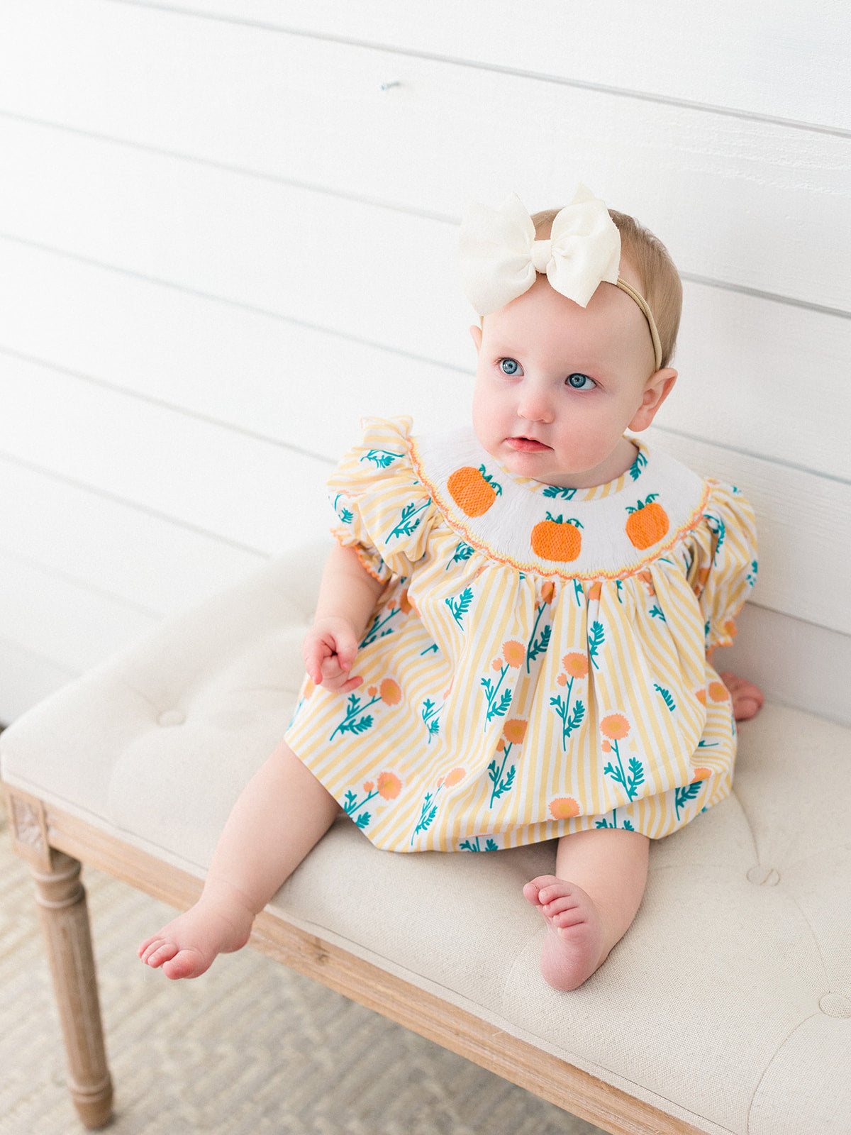 Isabella Pumpkin Diaper Cover Set