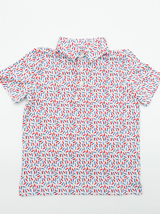 Firework performance boy's polo