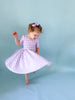 Purple Gingham Twirl Dress