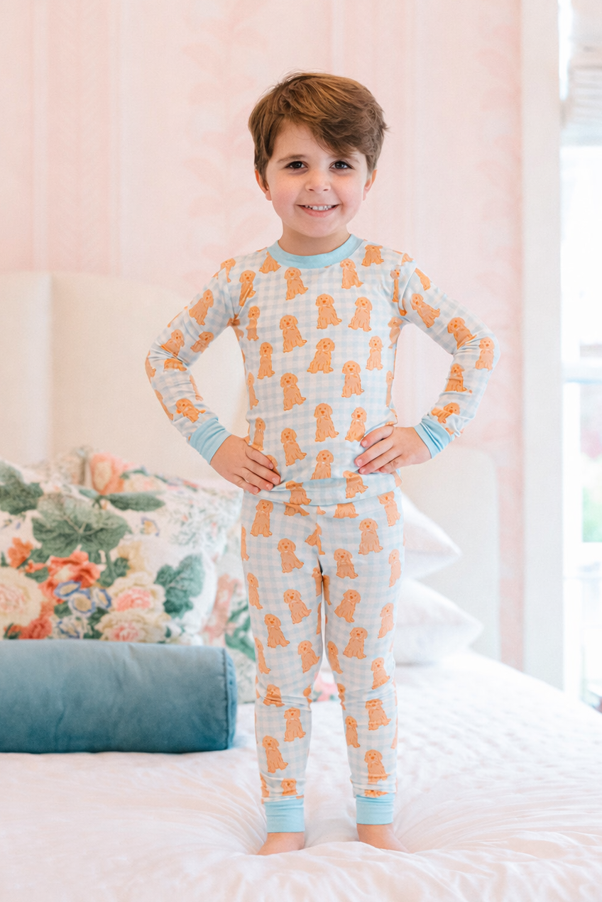 Blue Goldendoodle PJ Set
