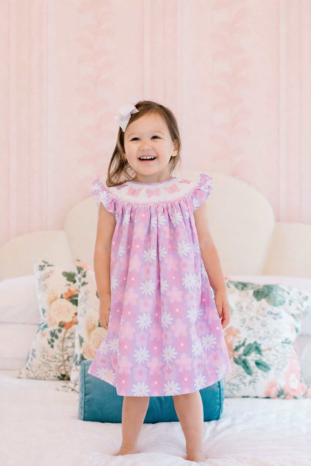 Lucy Butterfly Smocked Dress - 6 Lucy Butterfly Smocked Dress - 6
