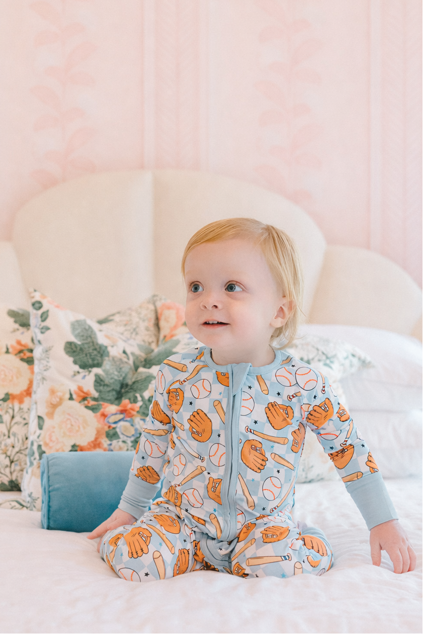 Home Run Zipper Romper