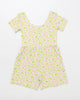 Pink and green floral bamboo outfit
