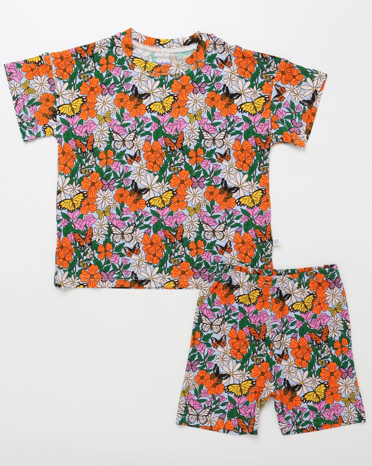 Butterfly Garden Biker Short Set