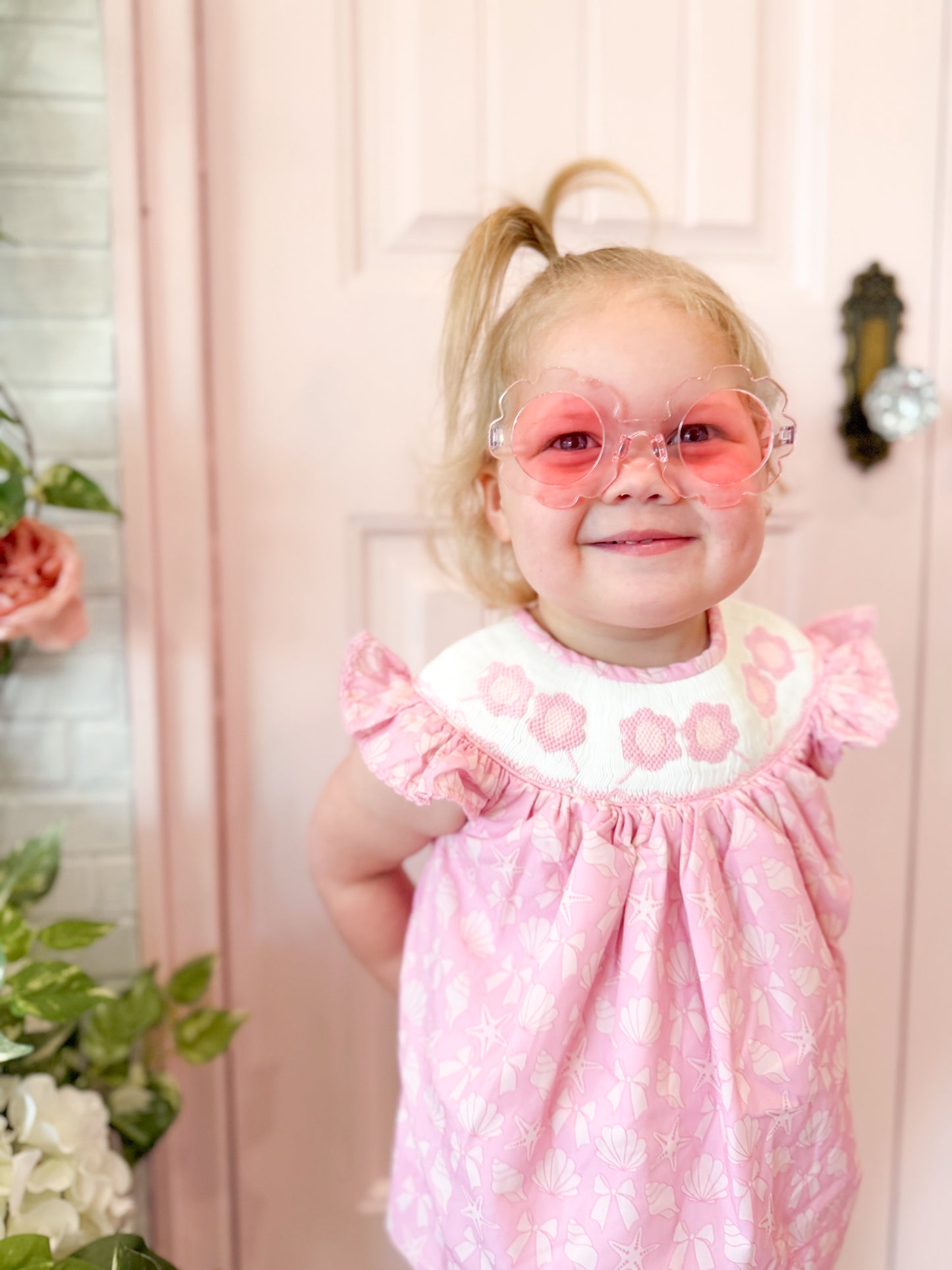 Pink Sunnies Diaper Cover Set