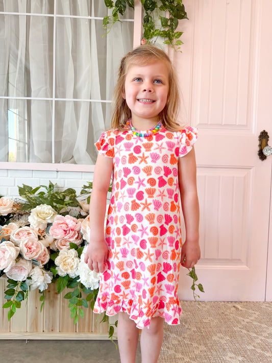 Pink Seaside Bamboo Dress