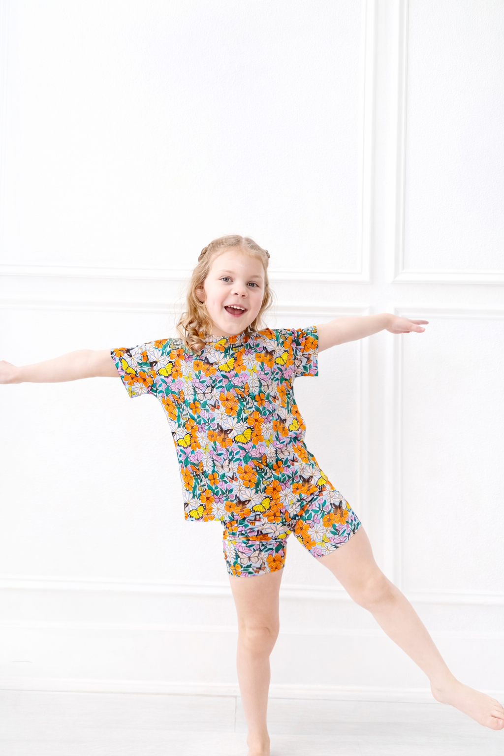 Butterfly Garden Biker Short Set