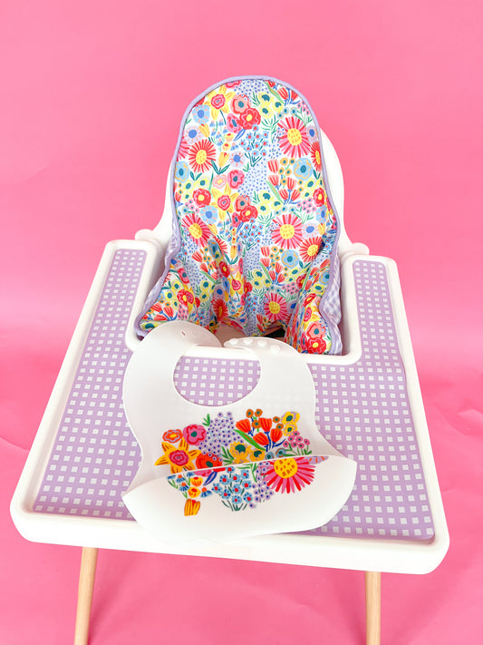 Purple Gingham Tray Mat (FINAL SALE)