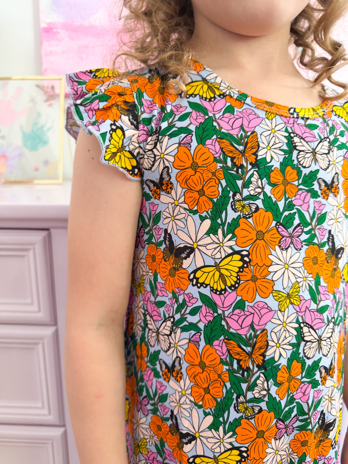 Butterfly Garden Bamboo Dress