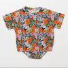 pink and orange butterfly bamboo t shirt bubble