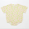 pink and green floral baby and toddler t shirt bubble