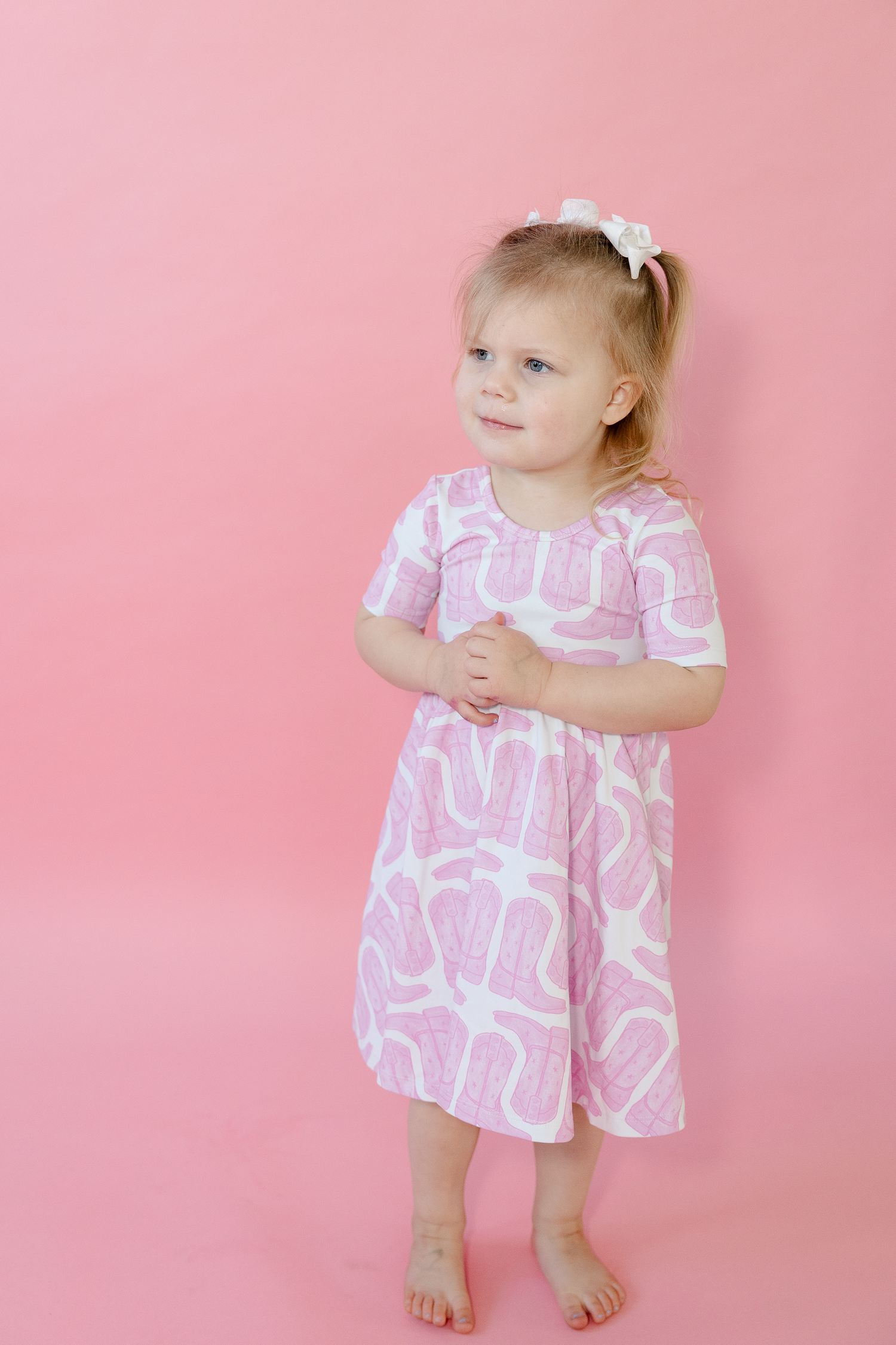 Pink dress boots sales