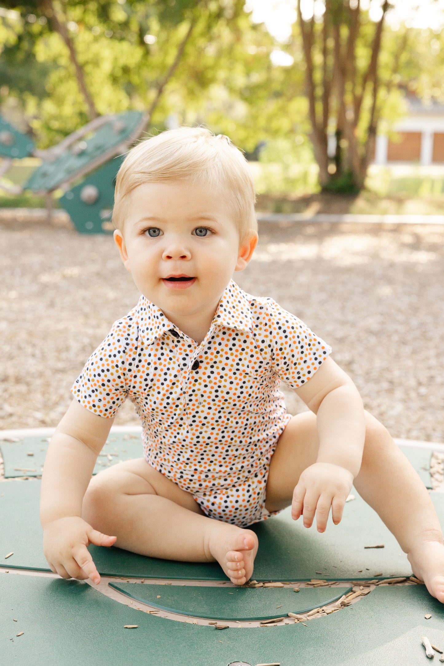 Freddy Dots Polo Onesie