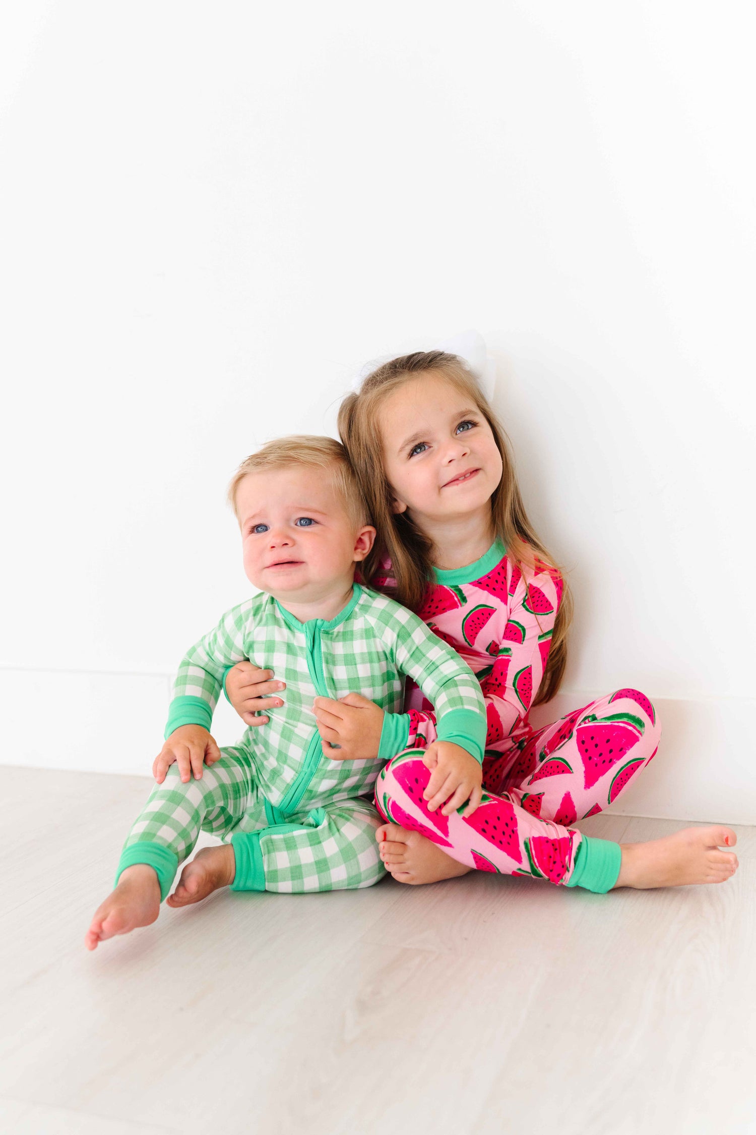 One in a Melon Bamboo Ruffle Romper l Dede Raad X Poppy Kids Co