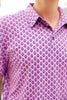 Purple Block Print Men's Polo