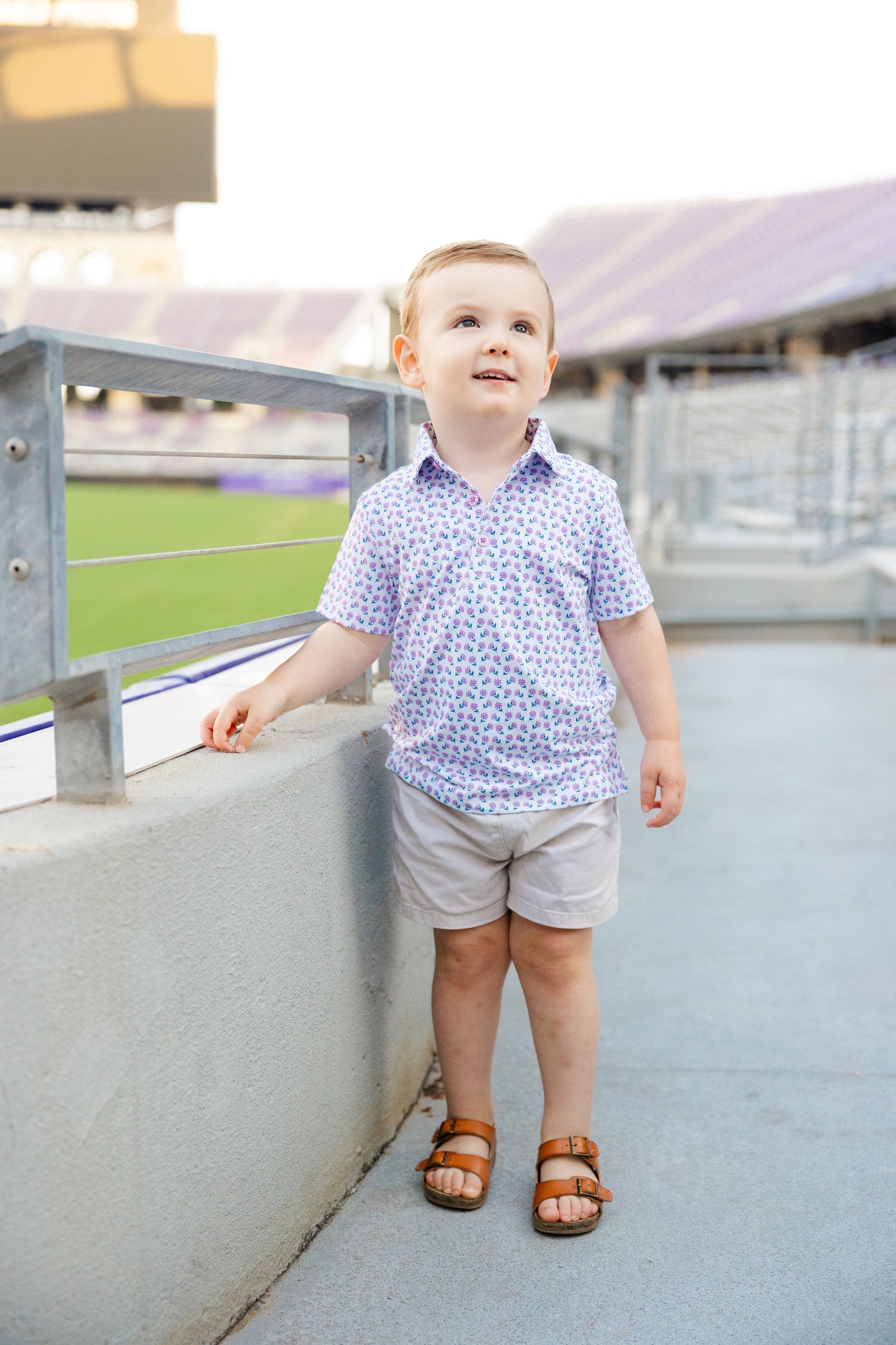 Drew Floral Boys' Polo