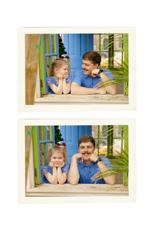 Blue Gingham Men's Polo (FINAL SALE)