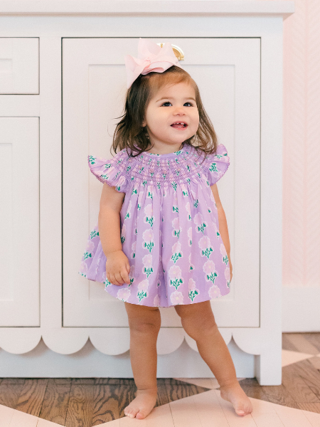 Spring smocked outfits for girls