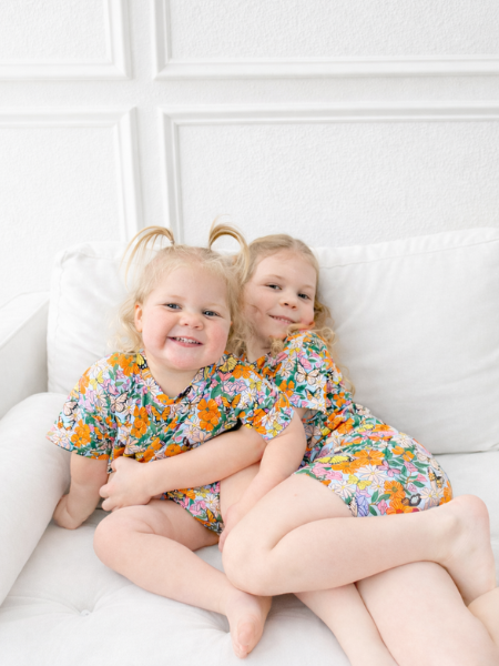 Girl & boy bamboo pajamas for Valentine's!