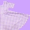 Purple Gingham Twirl Dress