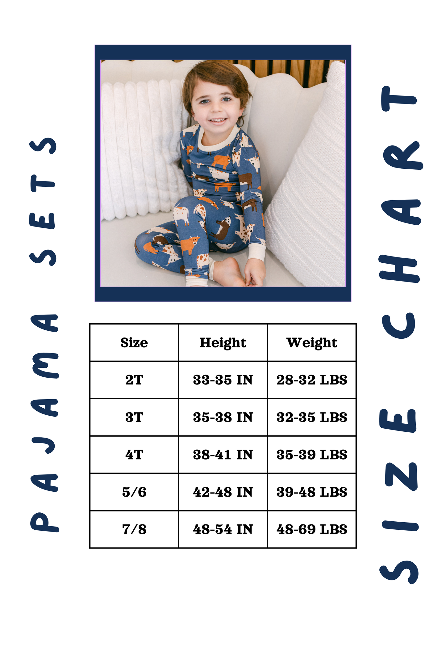 Blue Convo Hearts PJ Set