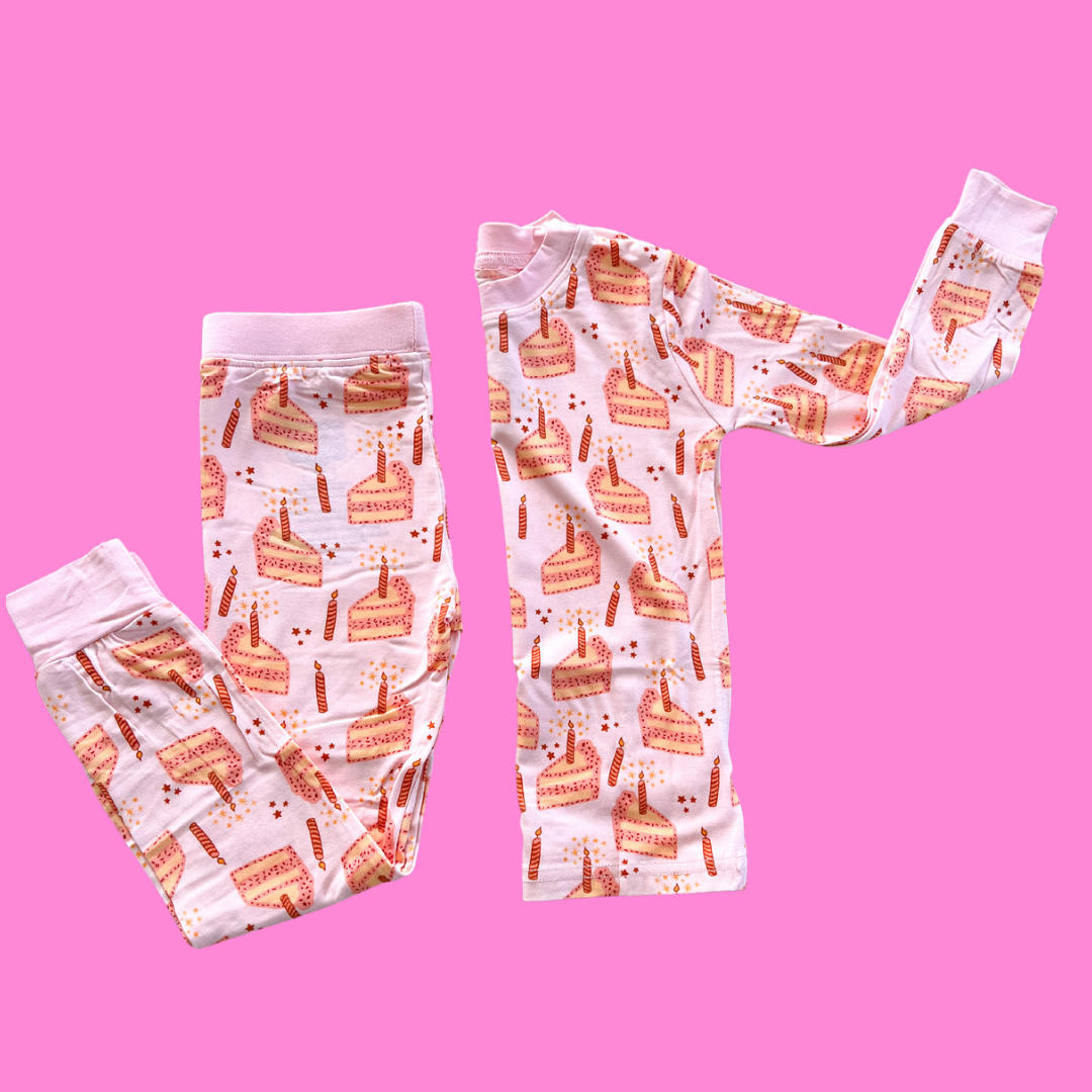 Pink Birthday PJ Set