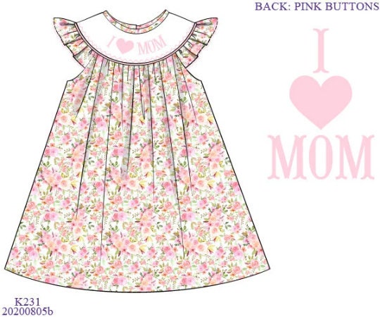 I Love Mom Dress (FINAL SALE)