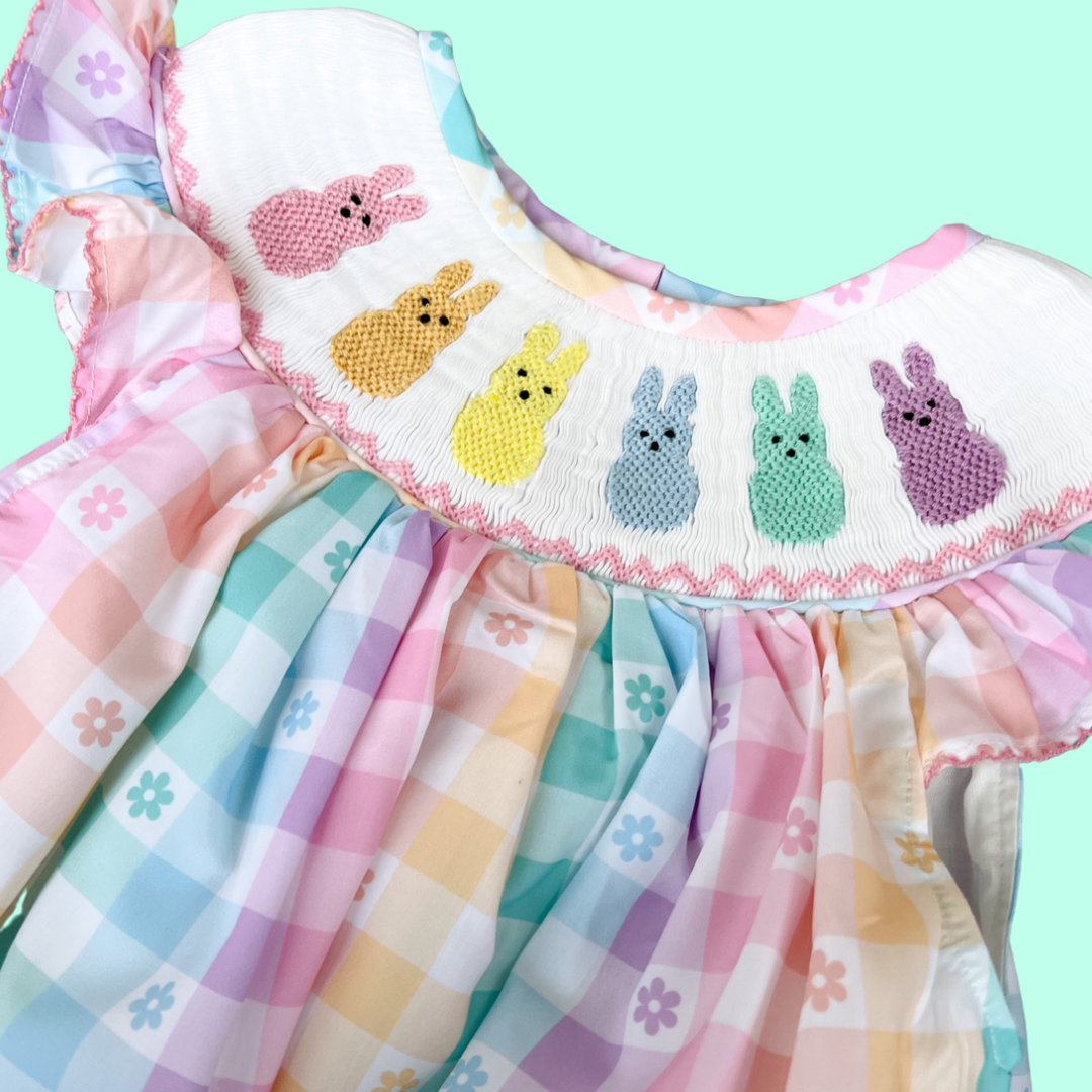 Easter smocked 2025 bubble girl